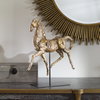 Caballo Dorado Horse Sculpture, Figurines & Statue by Uttermost, 14" width x 16.5" height x 5.12" depth thumbnail 2