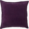 Cotton Velvet Accent Pillow Poly, Decorative Pillow by Surya, 22" length x 22" width thumbnail