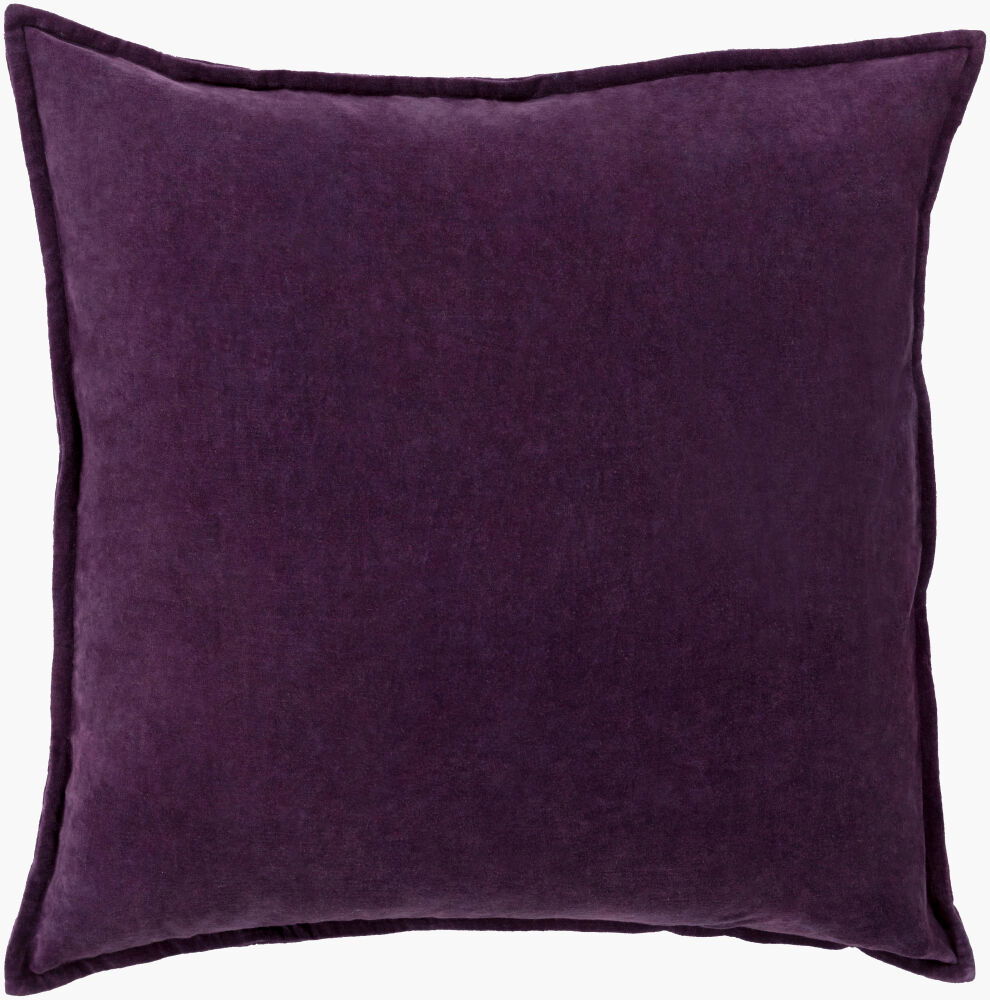 Cotton Velvet Lumbar Pillow Poly, Decorative Pillow by Surya, 13" length x 19" width