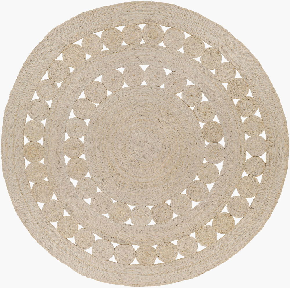 Sundaze Handmade Rug, by Surya, 5' length x 5' width