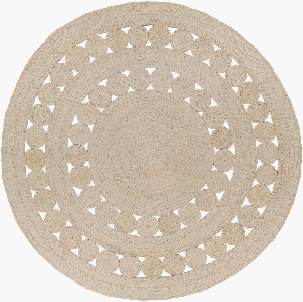 Sundaze Handmade Rug, by Surya, 8' length x 8' width