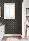 Double Diamonds Black Peel & Stick Wallpaper, by York Wall, 20' length x 2'3" width x 0.02" depth thumbnail 3