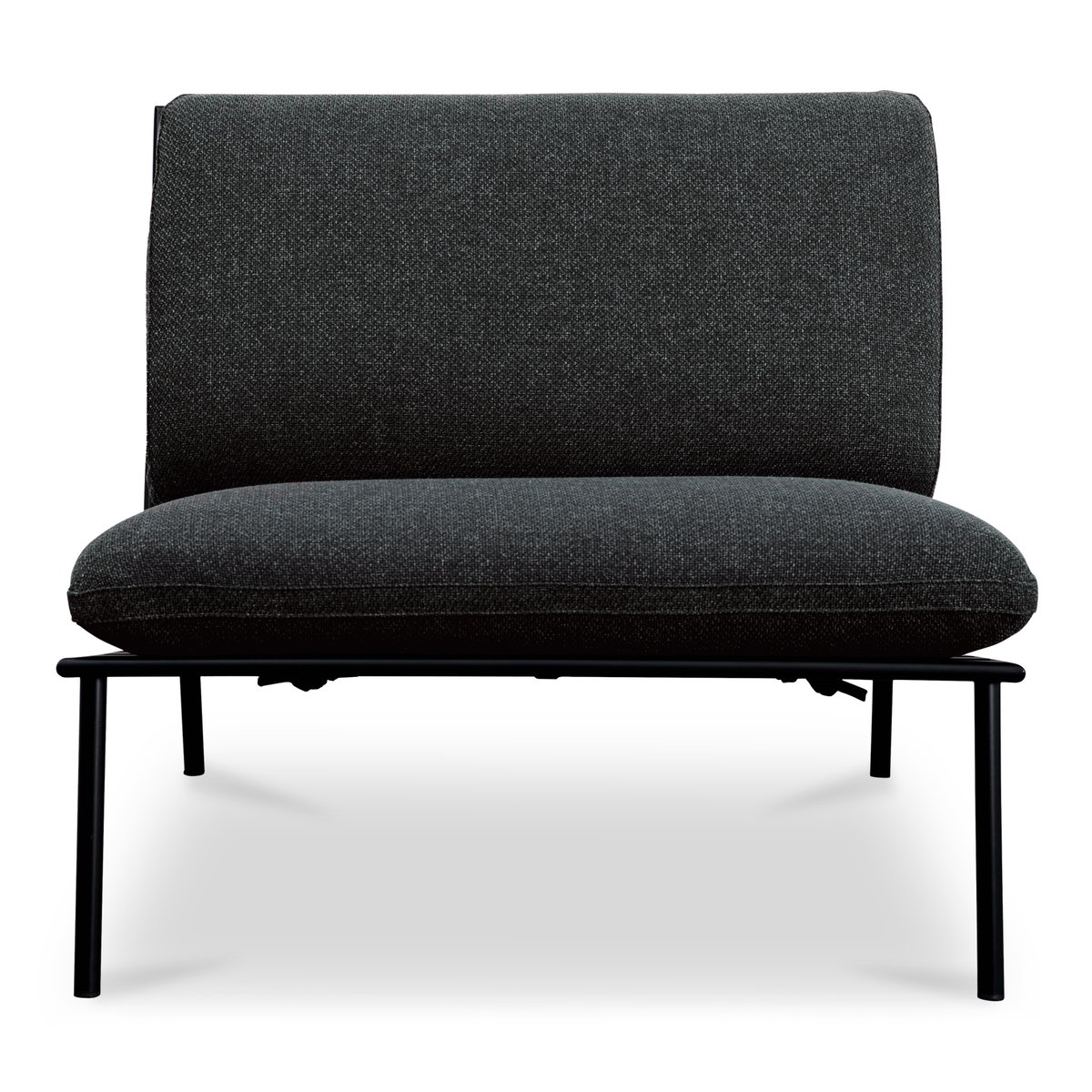 Salma Outdoor Accent Chair Speckled Charcoal, Outdoor Chair by Moe's Home, 2'10.7" width x 2'9.5" height x 2'11.5" depth View 1