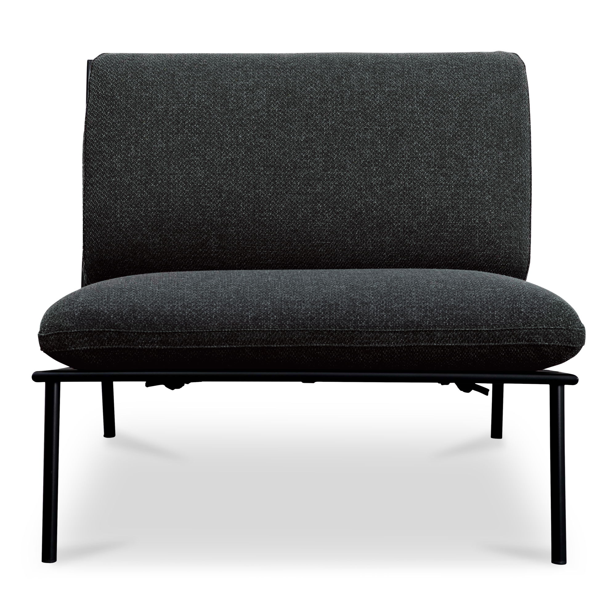 Salma Outdoor Accent Chair Speckled Charcoal large image 