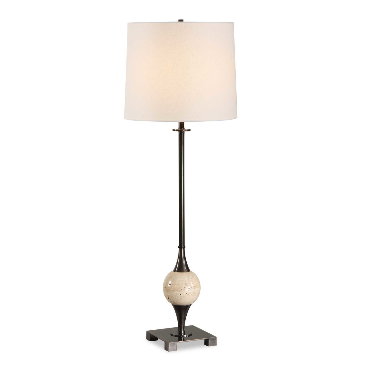 Dempsey Bronze Buffet Lamp, by Uttermost, 12" width x 35" height x 12" depth View 1