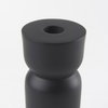 Malta Black Large Metal Candle Holder, Candles & Candle Holder by Mercana, 2.5" length x 2.5" width x 7.5" height thumbnail 6