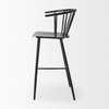 Colin Backless 42.1in Seat Counter Stool | Black Metal with Arm, Counter & Bar Stool by Mercana, 21" length x 22.8" width x 42.13" height thumbnail 4
