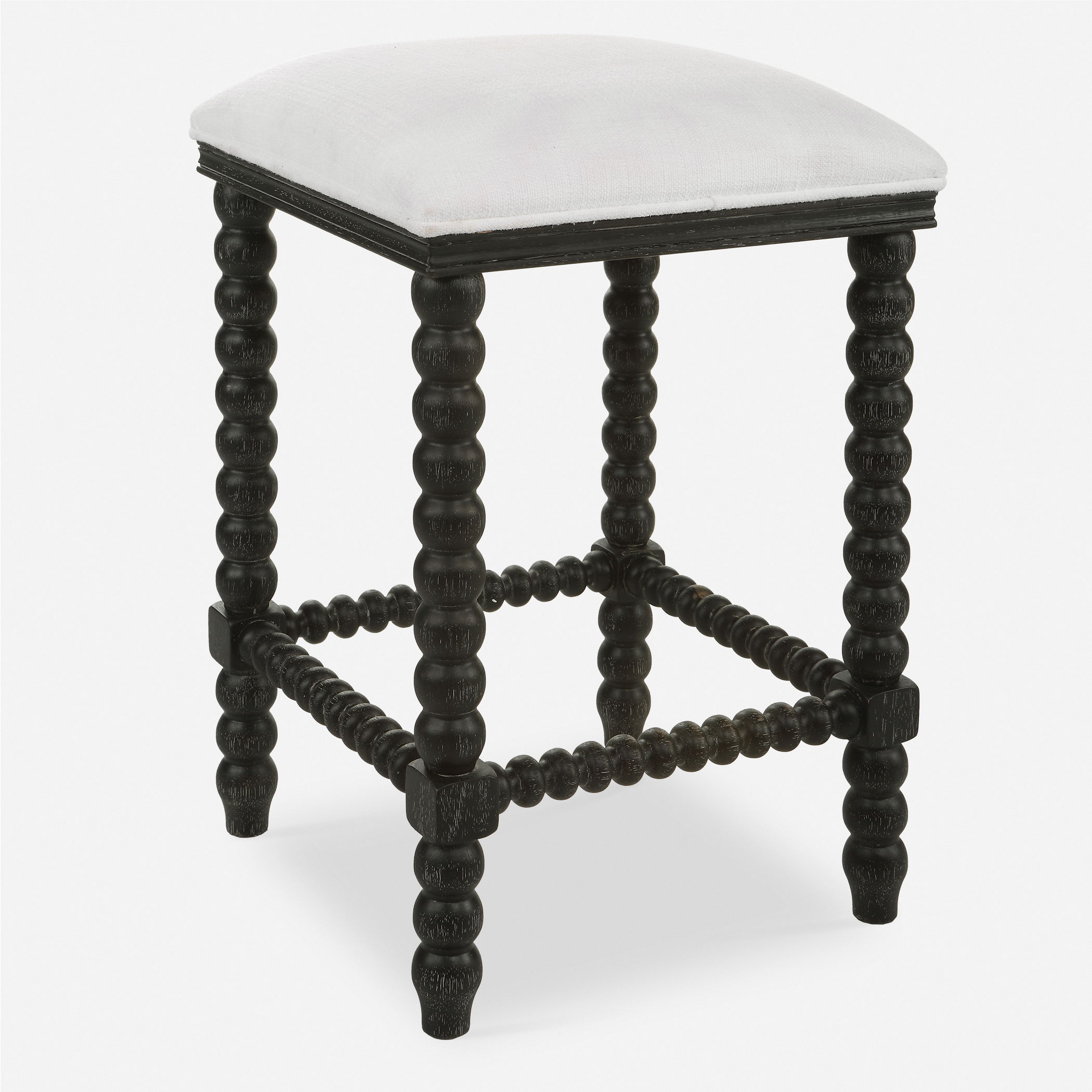 Pryce Black Backless Counter Stool large image 