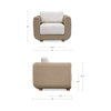 Soma Outdoor Accent Chair Natural, Outdoor Chair by Moe's Home, 3'4" width x 2'2" height x 2'11" depth thumbnail 9