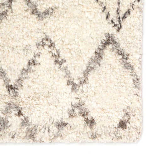 Esben Hand Knotted Wool Ivory/Brown Area Rug