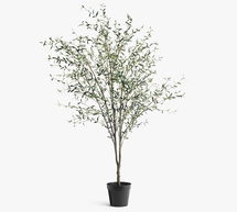 Online Designer Combined Living/Dining Faux Potted Olive Tree, 9', Green