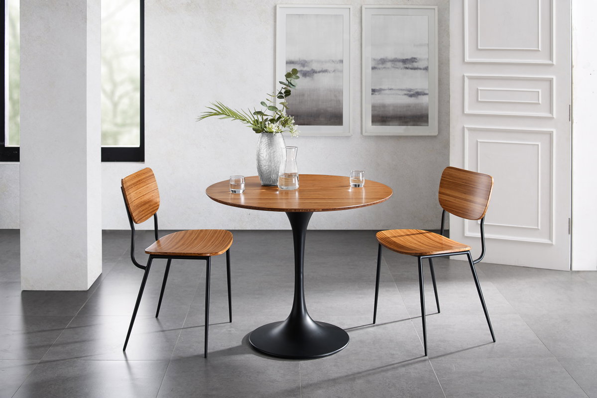Soho 36' Round Table, Amber, Dining Table by Greenington, 36" length x 36" width x 28.75" height View 2