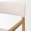 Toni Light Brown Nettlewood with Cream Heathered Performance Fabric Dining Chair thumbnail 9