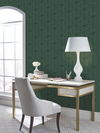 Fern Tile Dark Green Wallpaper, by York Wall, 27' length x 2'3" width x 0.02" depth thumbnail 2