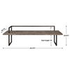 Herbert Reclaimed Wood Bench, Furniture by Uttermost, 80.37" width x 25.87" height x 20.75" depth thumbnail 3