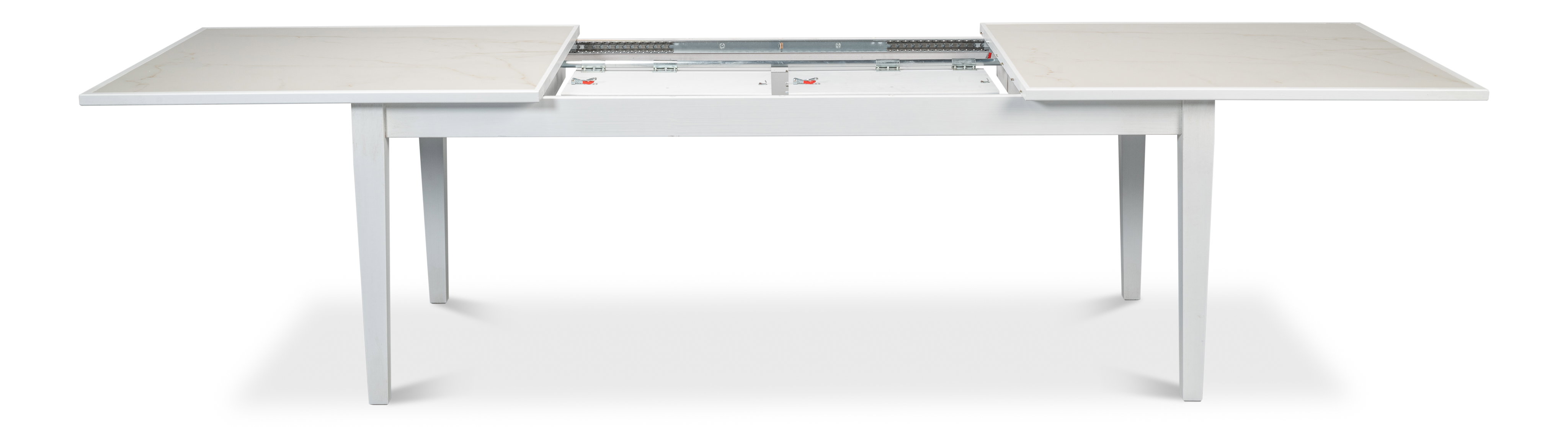 Elton Butterfly Dining Table,White, by Sarreid, 81" length x 41" width x 30" height View 4