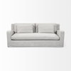 Denly II 92.5W Frost Gray Slipcover Three Seater Sofa, Sofas & Sectional by Mercana, 92.5" length x 38.25" width x 34.5" height thumbnail 6