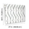Graceful Geo White & Silver Wallpaper thumbnail 6