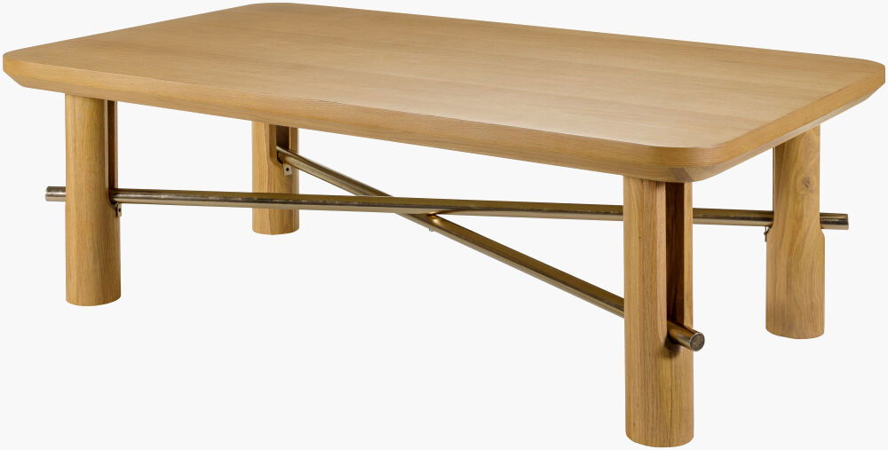 Valdo Coffee Table, by Surya, 50" width x 16" height