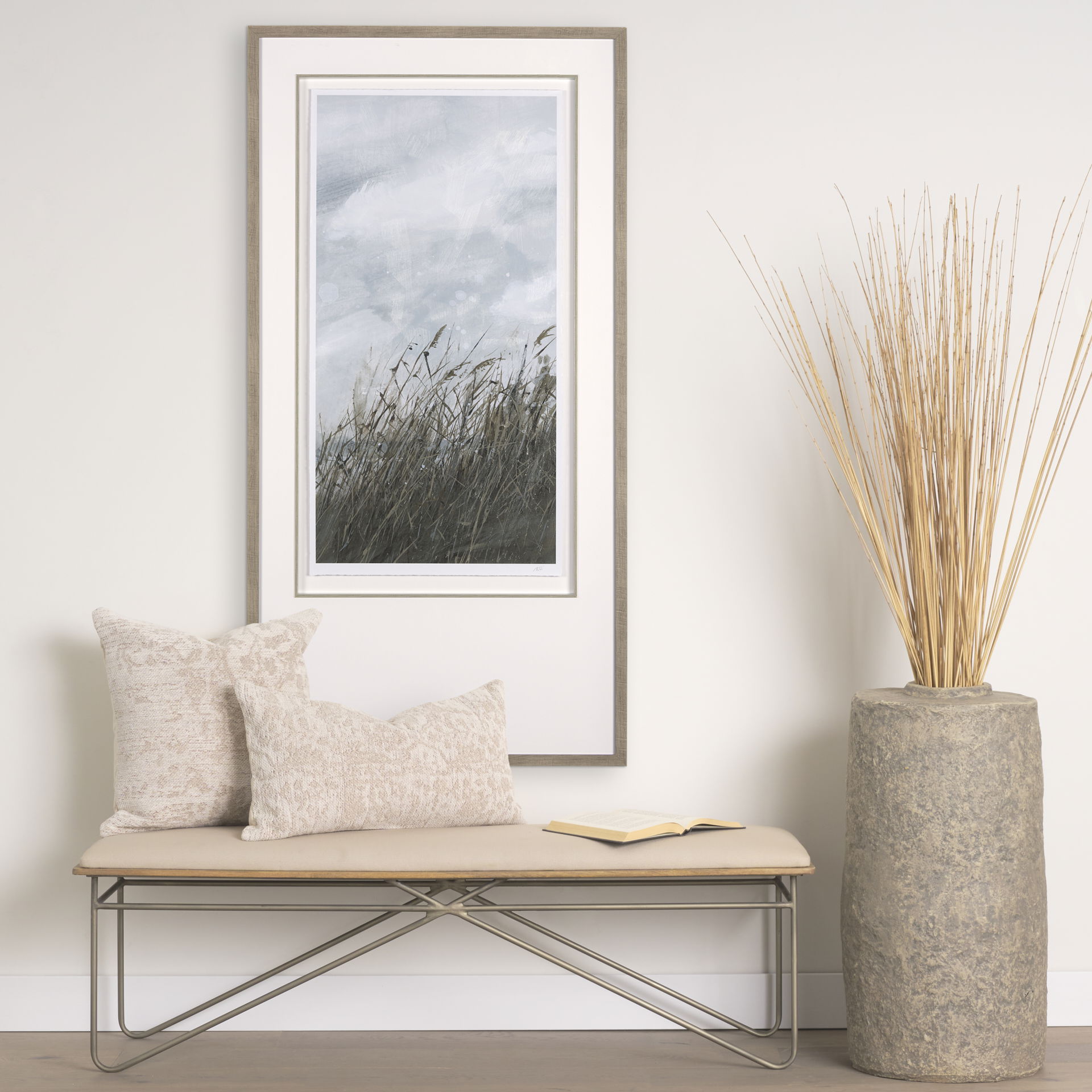 Khloe Cream Square Pillow Cover large image 