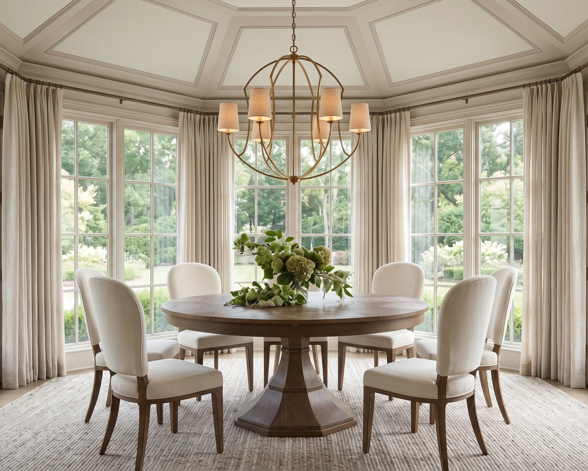 Giselle Jupe Table  Medium  Light Mink, by Sarreid, 4'7" length x 4'7" width x 2'6" height View 14