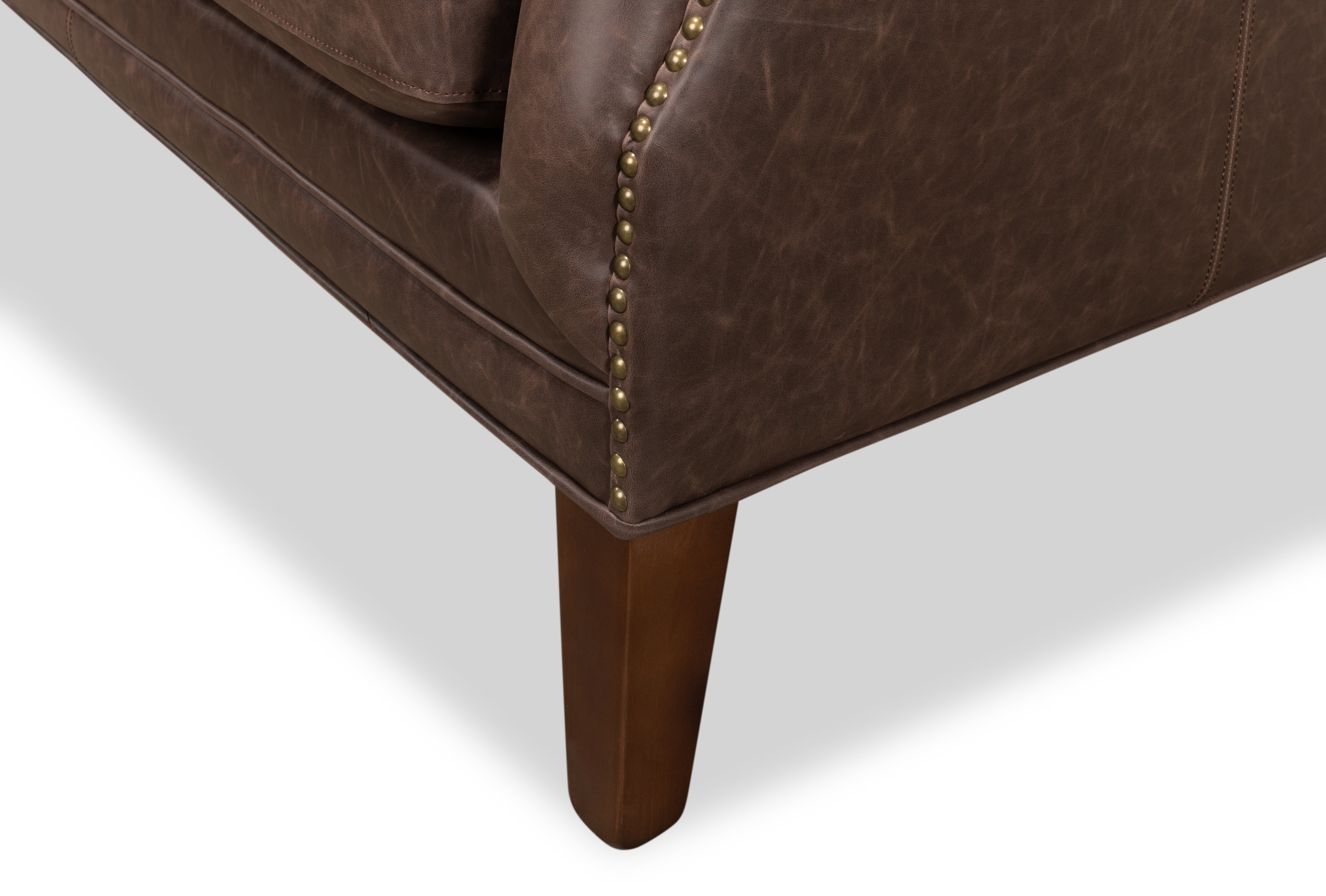 Brooks Leather Tufted 2 Seat Sofa, Sofas & Sectional by Sarreid, 54" length x 32" width x 33" height View 6