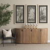 Terra Light Brown Wood Fluted Sideboard, Sideboards & Buffet by Mercana, 72" length x 19" width x 32" height thumbnail 3
