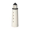 Abner (Large) 4L x 4W White Wooden Coastal Lighthouse, Decorative Object by Mercana, 3.86" length x 3.86" width x 13.39" height thumbnail 1