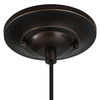 Placuna 1 Light Bronze Pendant, Ceiling Light by Uttermost, 10.5" height x 15" diameter thumbnail 8