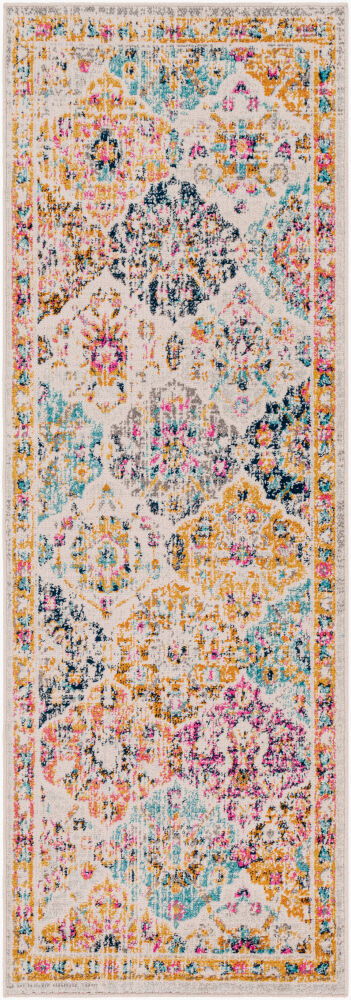 Harput Machine Woven Rug, by Surya, 7'2.61" length x 2'7.5" width