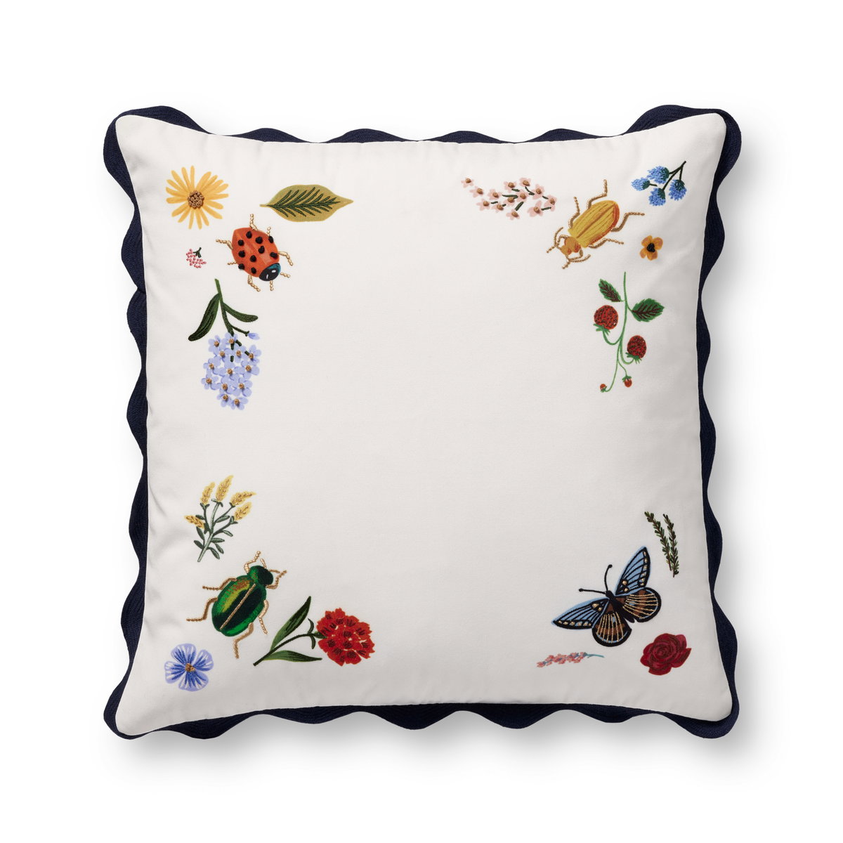 Rifle Paper Co. x Loloi Pillows Pillow, Decorative Pillow, 22" length x 22" width View 1