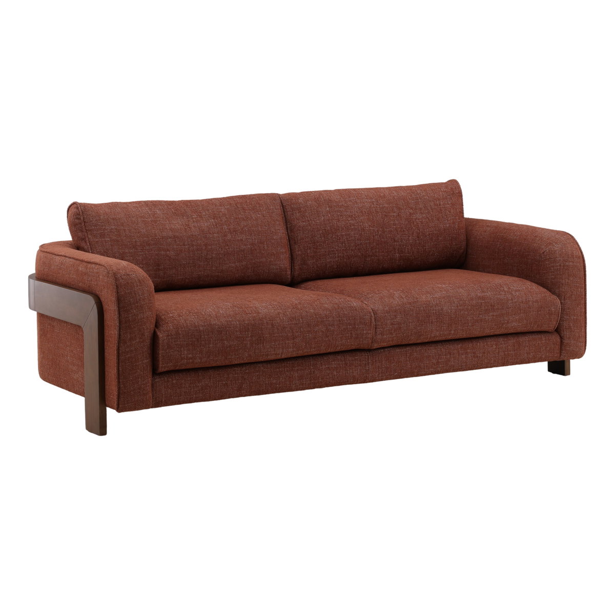Arianne Sofa Rust, Sofas & Sectional by Dovetail, 84" width x 30.7" height x 38.5" depth View 1