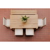 Tempo Outdoor Dining Bench Natural, by Moe's Home, 5'11" width x 1'6" height x 1'4" depth thumbnail 6