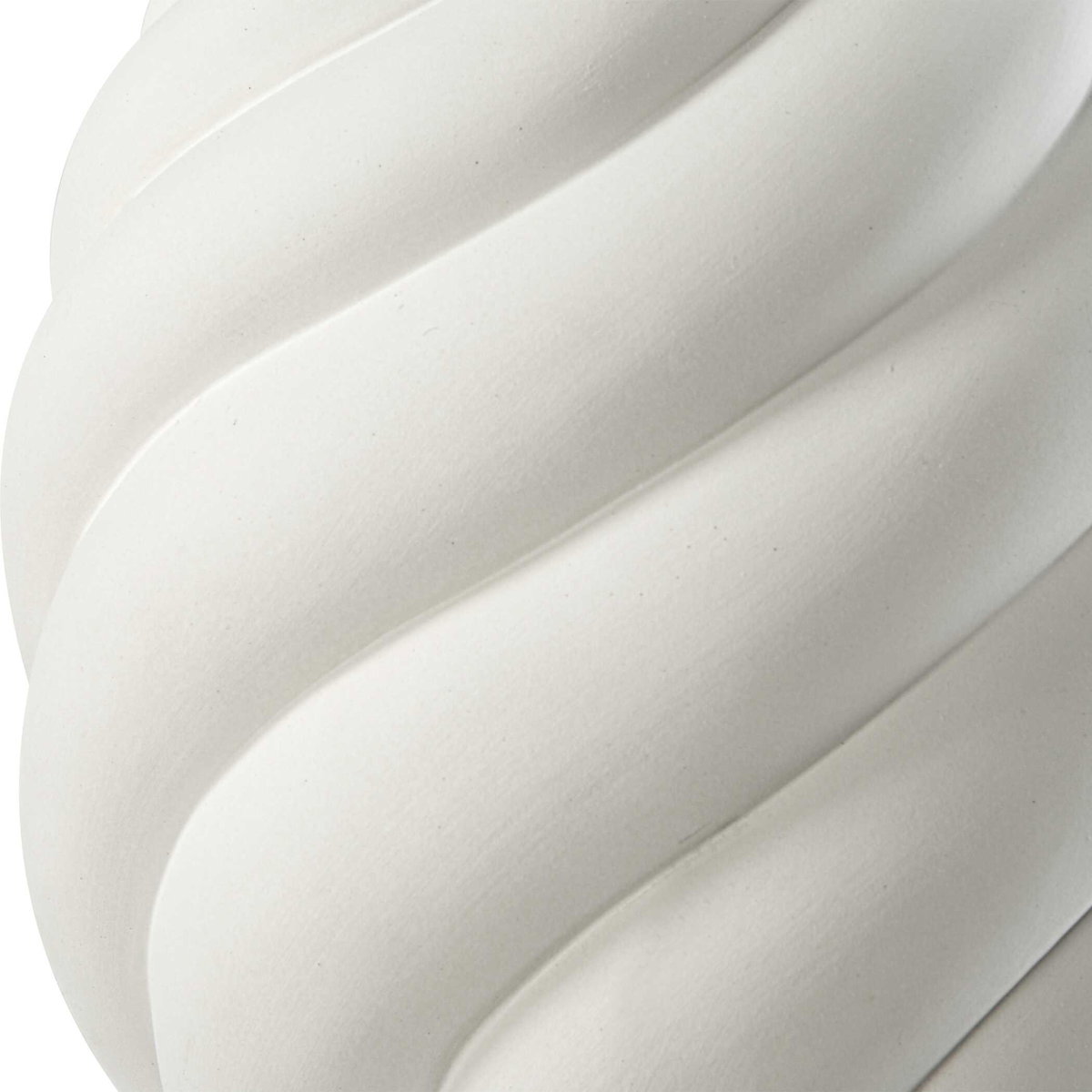 Twisted Swirl White Table Lamp, by Uttermost, 1'6" width x 2'8" height x 1'6" depth View 8