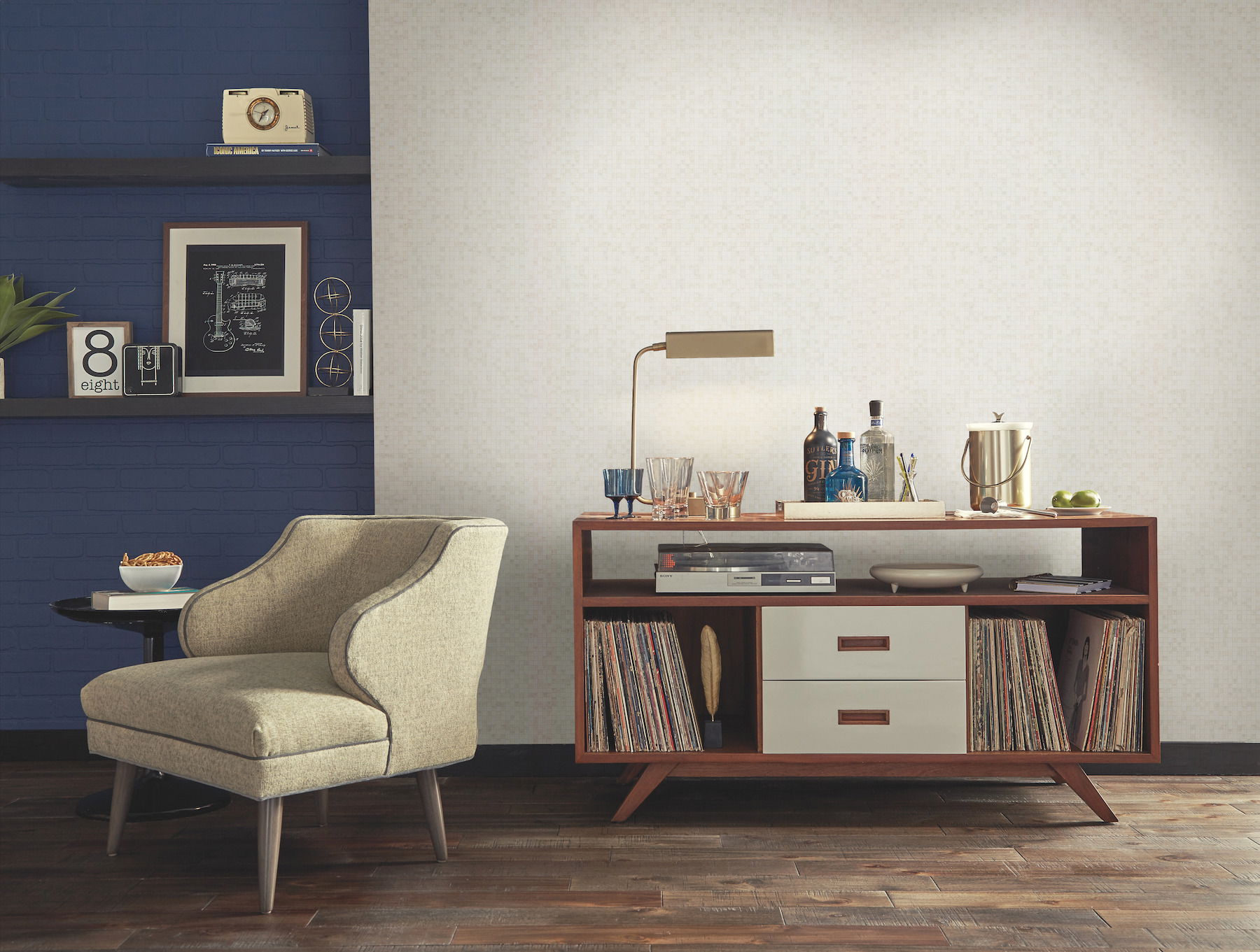 Token White Wallpaper, by York Wall, 34'6" length x 2'3.56" width x 0.02" depth View 3