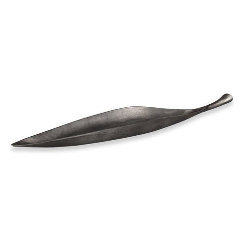 Leaflet Dark Nickel Outdoor Bowl