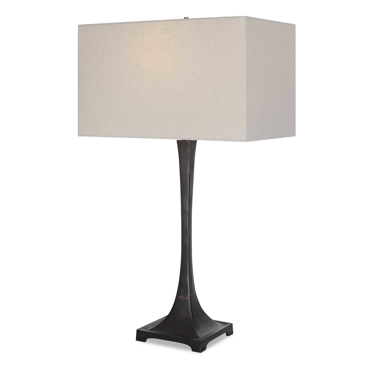 Reydan Tapered Iron Table Lamp, by Uttermost, 17" width x 29.5" height x 10" depth View 1