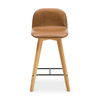 Napoli Leather Counter Stool, Counter & Bar Stool by Moe's Home, 17.3" width x 33.8" height x 18.9" depth thumbnail 1