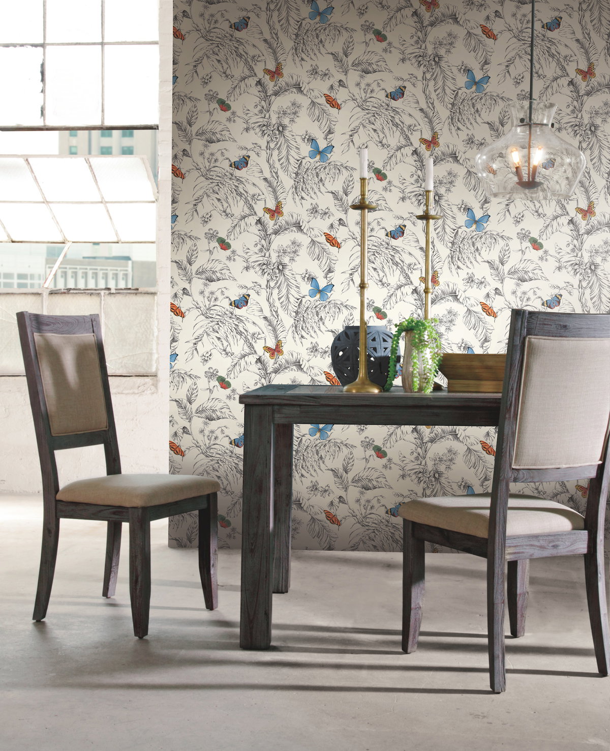 Papillon Primary Wallpaper, by York Wall, 27' length x 2'3" width x 0.02" depth View 8
