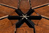 Tower Jupe Dining Table  Med Palladio, by Sarreid, 4'7" length x 4'7" width x 2'6" height thumbnail 7