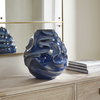 Helix Swirl Blue Outdoor Vase, by Uttermost, 1'2.5" width x 1'4.25" height x 1'2.5" depth thumbnail 2