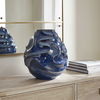 Helix Swirl Blue Outdoor Vase thumbnail 1