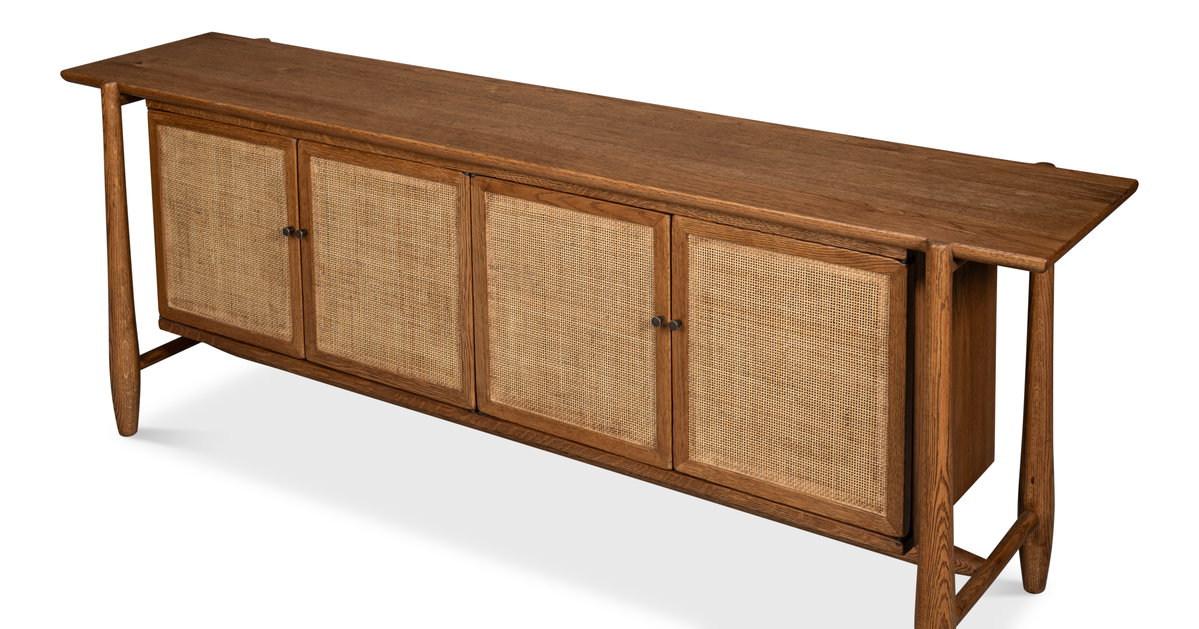 Nido Sideboard  4 Doors, by Sarreid, 1'7" length x 7'1" width x 2'6" height View 10