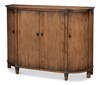 Brooks Demilune  Brown, by Sarreid, 1'8" length x 5'3" width x 3'9" height thumbnail 1