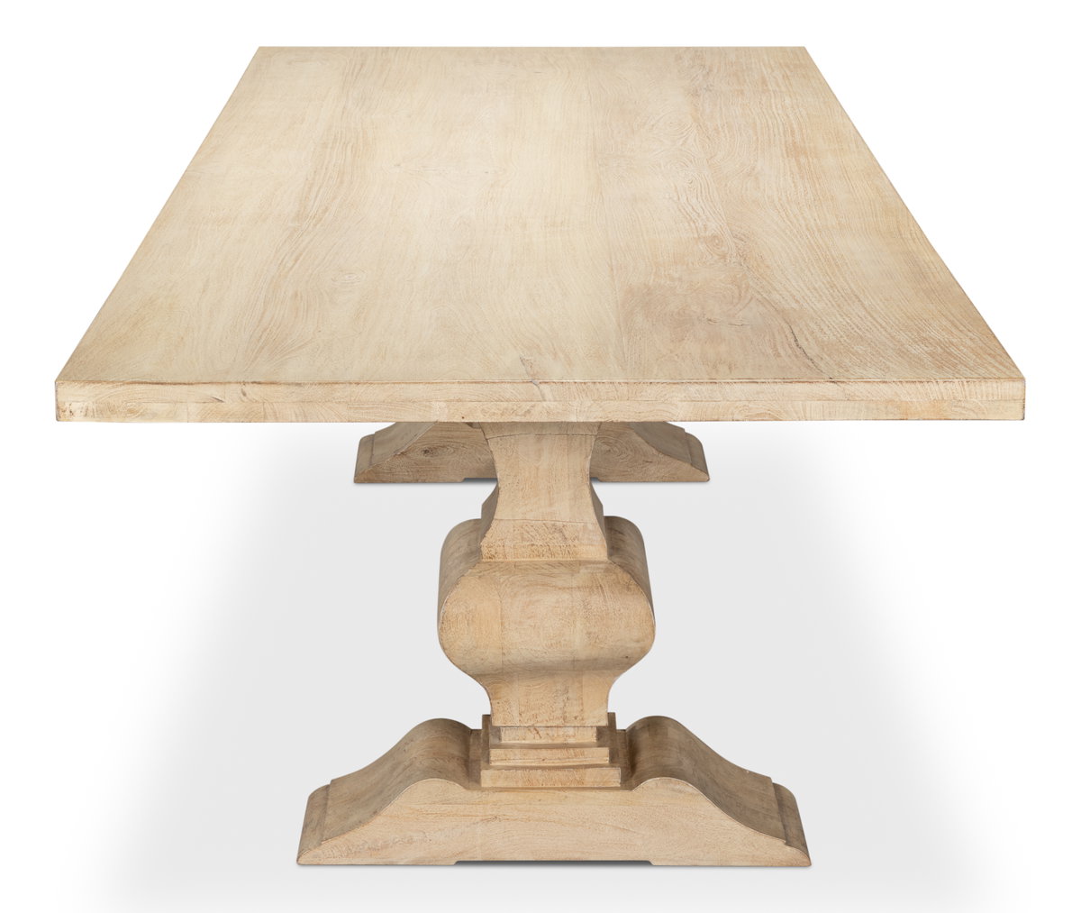 Wesley Dining Table, by Sarreid, 3'9" length x 7'10" width x 2'8" height View 3