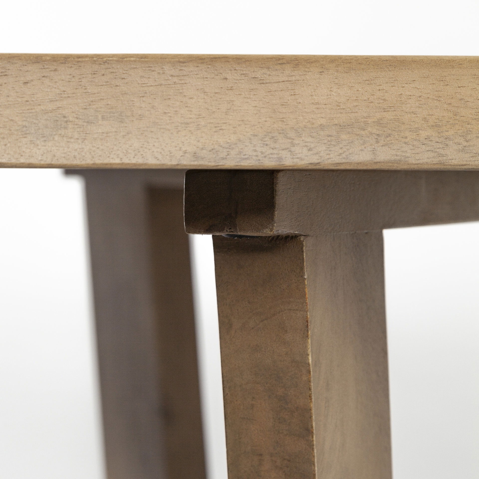 Denver 91.5x38 Rectangular Brown Solid Wood Top & Base Dining Table large image 