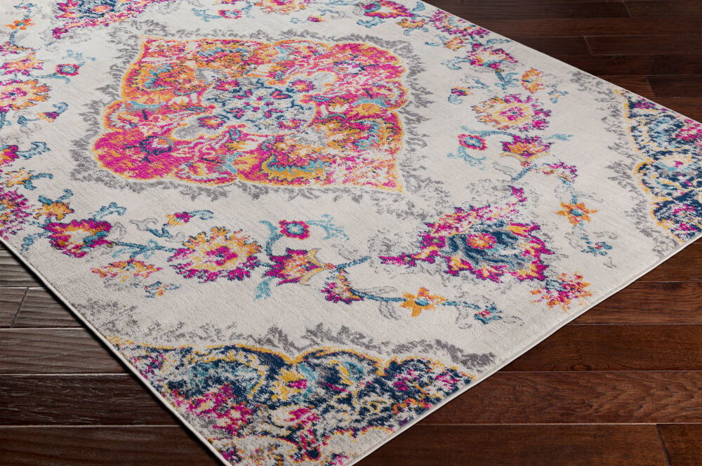 Floransa Machine Woven Rug, by Surya, 9'0.27" length x 6'6.74" width