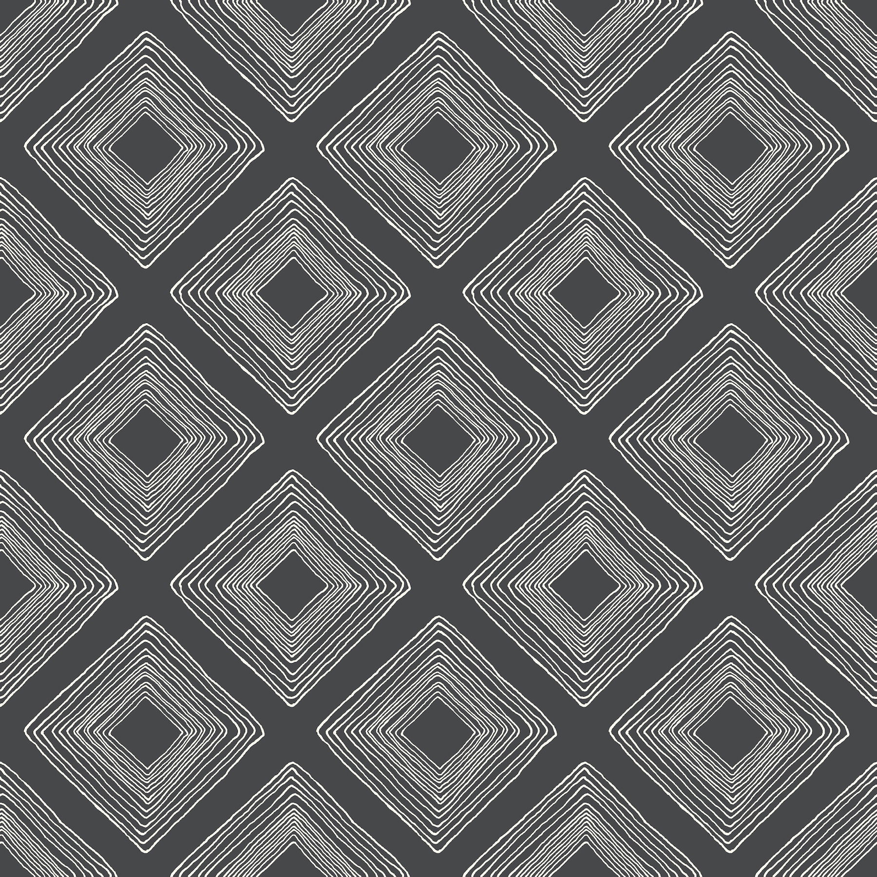 Diamond Sketch White & Black Wallpaper large image 