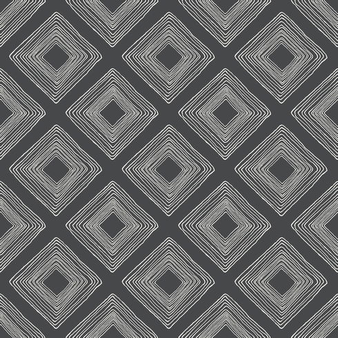 Diamond Sketch White & Black Wallpaper
