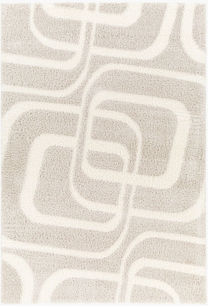 Cloudy Shag Machine Woven Rug, by Surya, 1'3.75" length x 1'3.75" width